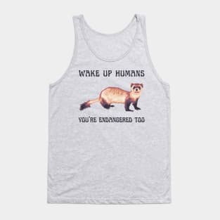 Endangered Black-Footed Ferret Tank Top